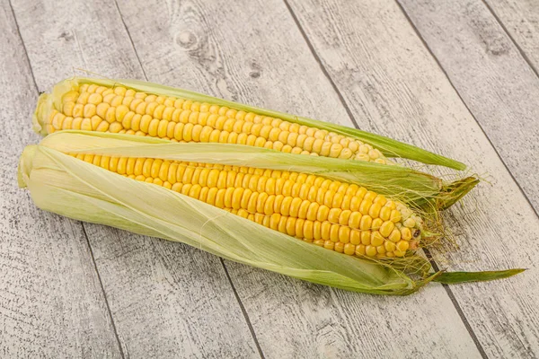 Veganistische Keuken Rijp Zoete Jonge Maïs — Stockfoto