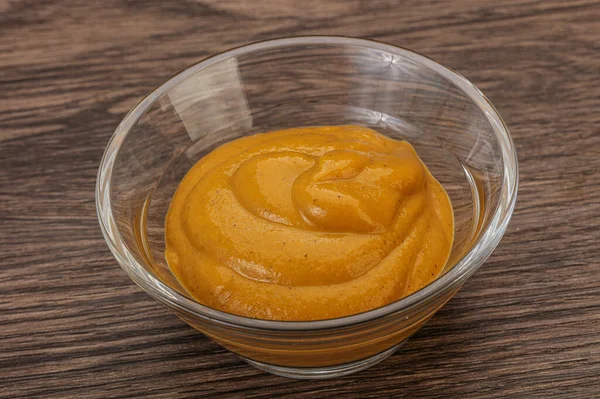 Spicy Mustard Sauce Bowl — Stock Photo, Image