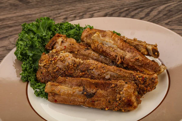 Stewed Pork Ribs Spices Herbs — Stock Photo, Image