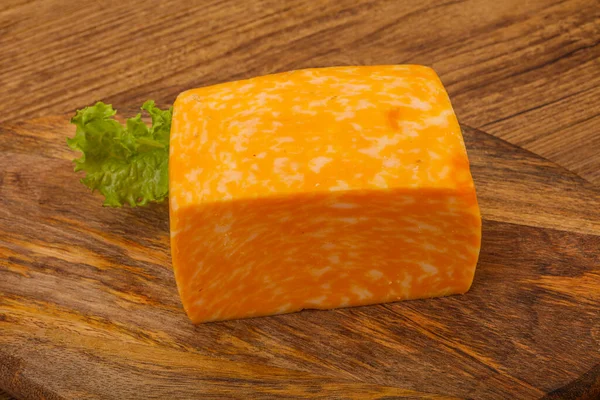 Sütlü Mermer Peynir Tuğlası — Stok fotoğraf