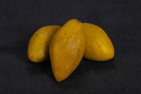 Fructe Exotice Tropicale Gustoase Sapodilla Farfurie — Fotografie, imagine de stoc