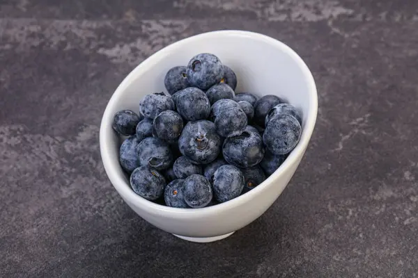 Sweet Fresh Juicy Blueberries Heap Background — Stock Photo, Image