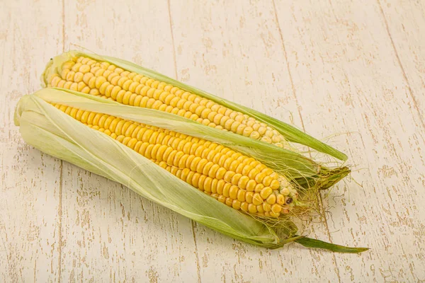 Veganistische Keuken Rijp Zoete Jonge Maïs — Stockfoto