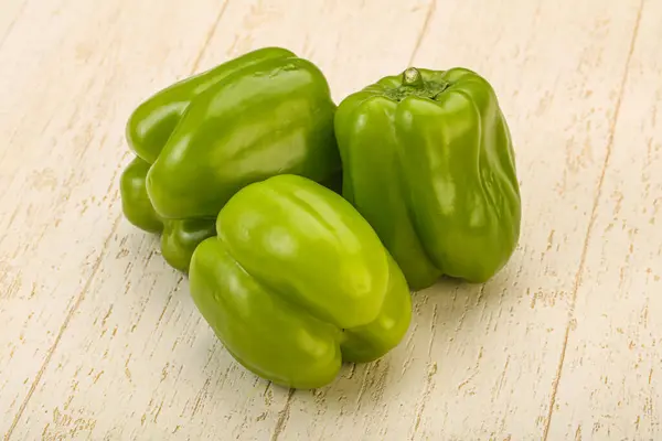 Green Sweet Bell Pepper Vegetables Heap — Stock Photo, Image