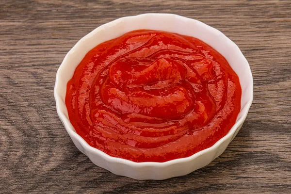 Mexican Hot Chili Sriracha Sauce Bowl — Stock Photo, Image