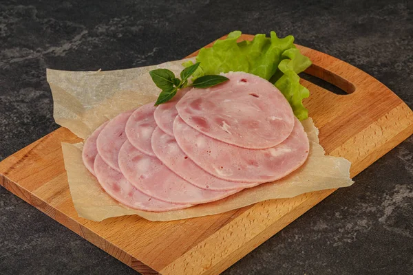 Slised Ham Pork Snack Board — Stock Photo, Image