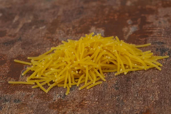 Vermicelli Crudi Secchi Pasta Italiana Cucinare — Foto Stock