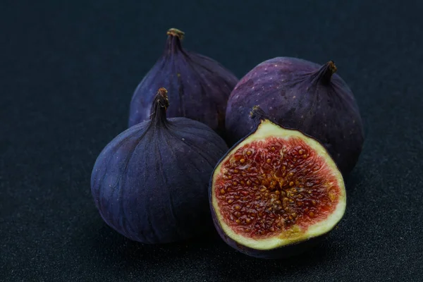 Frutas Figo Fatias Doces Maduras — Fotografia de Stock