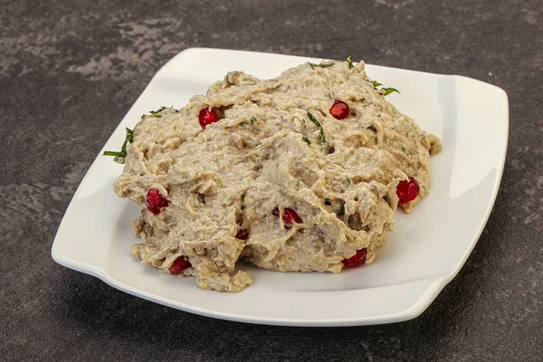 Vagan diyeti - granet tohumlu patlıcan mutabal