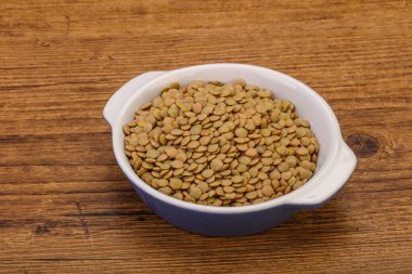 Vegan cuisine - Dry lentil heap isolated clipart
