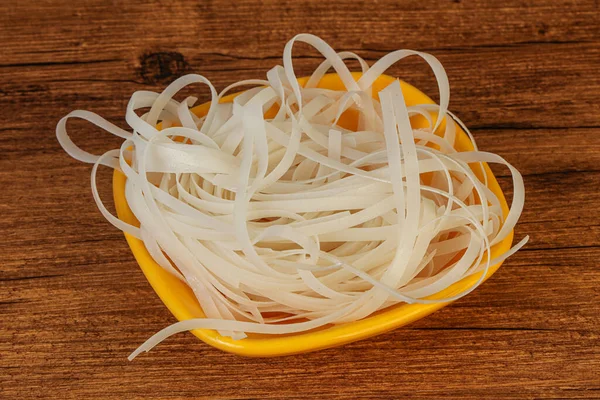 Fideos Arroz Cocidos Listos Para Cocinar —  Fotos de Stock