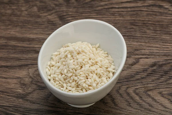 Arroz Arborio Italiano Cru Para Risotto — Fotografia de Stock