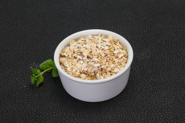 Raw Oats Bowl Breakfast — Stock Photo, Image