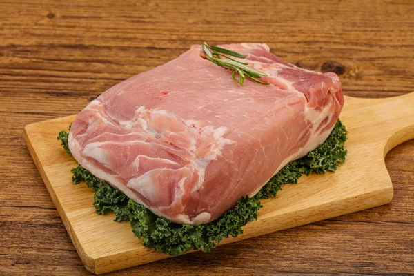 Raw Pork Meat Piece Cooking — Stock Photo, Image