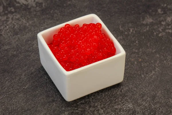 Luxuoso Caviar Salmão Vermelho Tigela — Fotografia de Stock