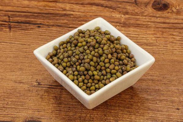 Vegetarian Cuisine Dry Green Lentil Cooking — Stock Photo, Image