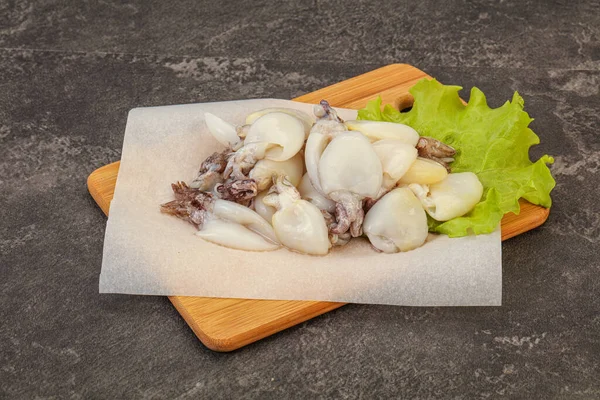 Raw Seafood Cuttlefish Cooking Board — Stock Photo, Image