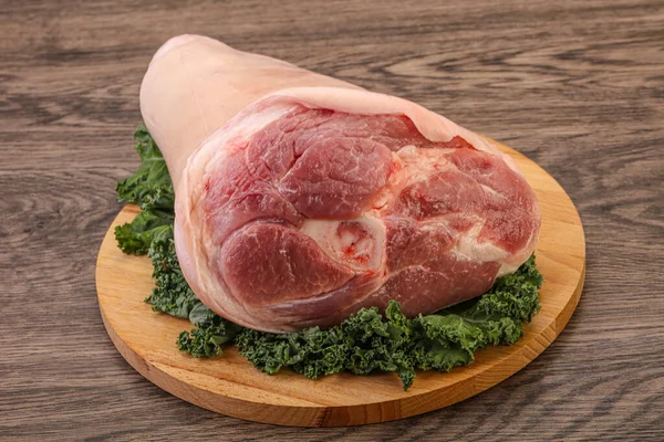 Rohe Große Schweinshaxe Zum Kochen — Stockfoto