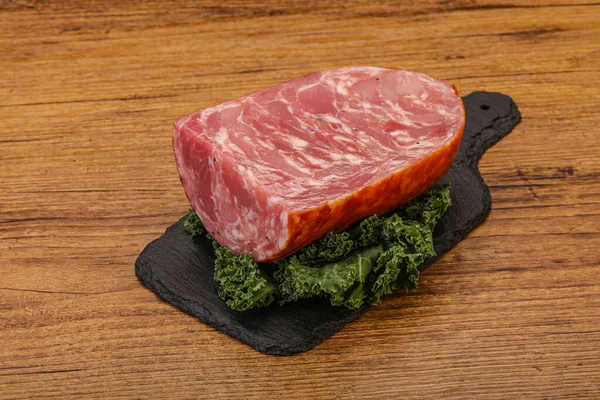 Tasty Beef Ham Piece Board — Stock Photo, Image