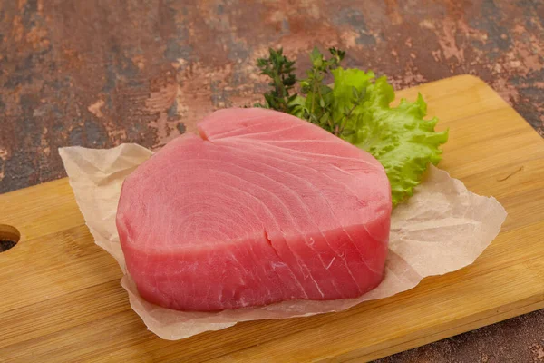 Rauwe Tonijnsteak Klaar Koken — Stockfoto