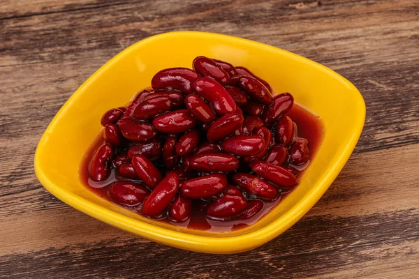 Riñón Rojo Horno Bowl Con Salsa — Foto de Stock