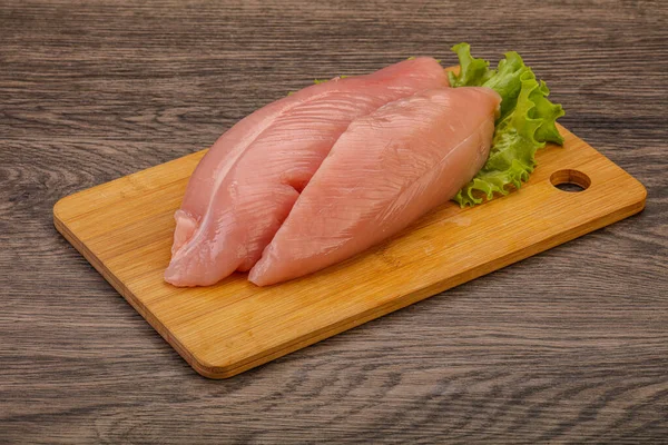 Raw Turkey Breast Piece Cooking — Stock Photo, Image