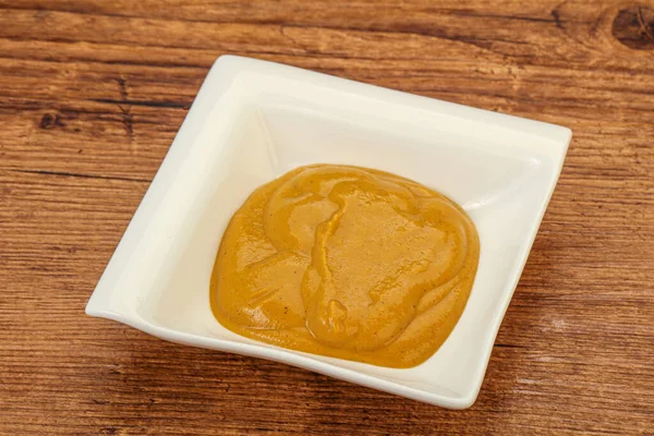 Spicy Mustard Sauce Bowl — Stock Photo, Image