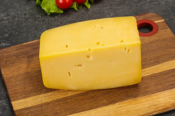 Swiss Hard Geel Smakelijke Kaas Baksteen — Stockfoto