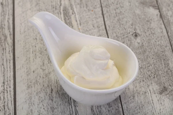 Dairy Product Sour Cream Bowl — Stock Photo, Image