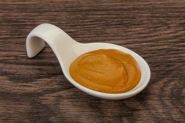 Spicy Mustard Sauce Bowl — Stock Photo, Image