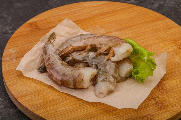 Raw Tiger Prawn Heap Cooking — Stock Photo, Image