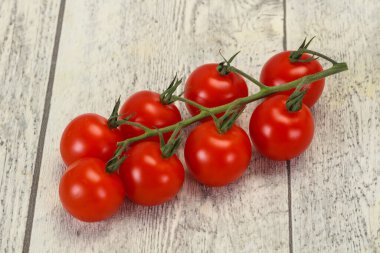 Dalın üzerinde olgun, lezzetli domatesler