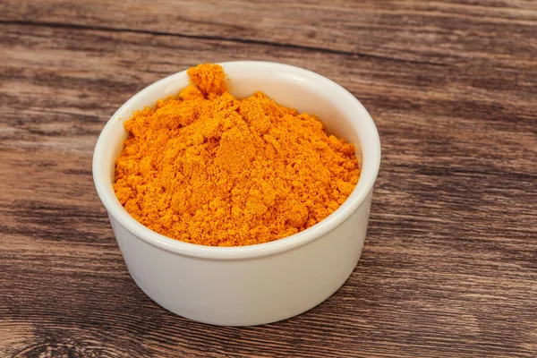 Tumeric Bubuk Curcuma Dalam Mangkuk — Stok Foto