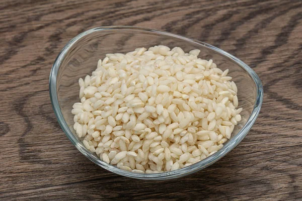 Raw Italian Arborio Rice Risotto — Stock Photo, Image