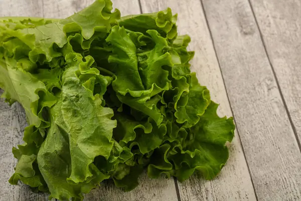 Cuisine Végétalienne Feuilles Salade Laitue Verte — Photo