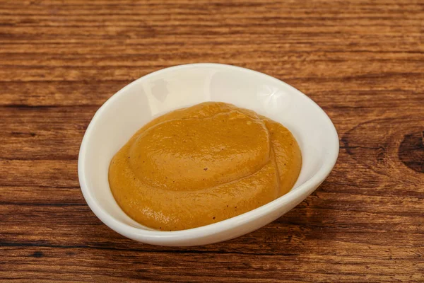 Spicy Mustard Sauce Bowl — Stock Photo, Image