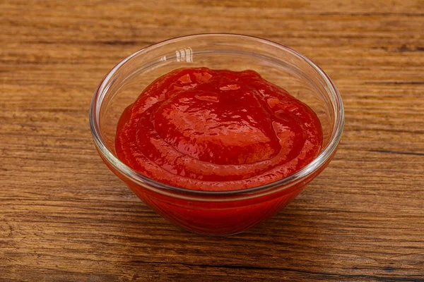 Mexican Hot Chili Sriracha Sauce Bowl — Stock Photo, Image