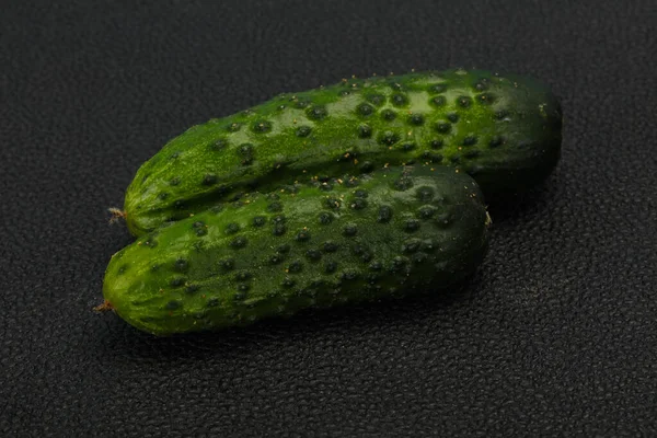 Verde Fresco Maduro Dos Pepinos Listos Para Vegano — Foto de Stock