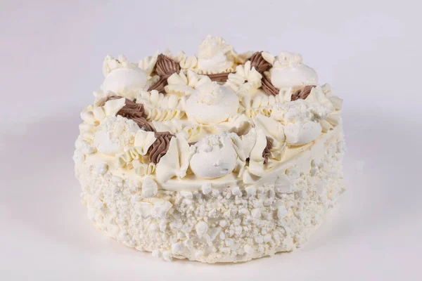 Dolce Torta Saporita Con Crema — Foto Stock