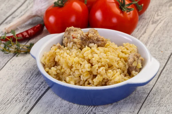 Baharatlı Bulgur — Stok fotoğraf