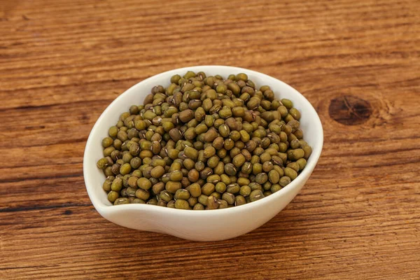 Vegetarian Cuisine Dry Green Lentil Cooking — Stock Photo, Image