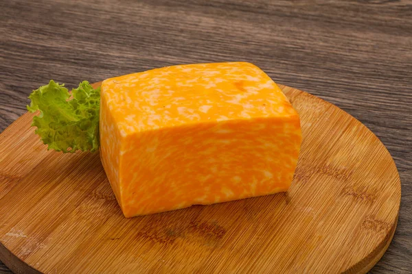 Milchprodukte Marmor Käse Ziegel Über Bord — Stockfoto