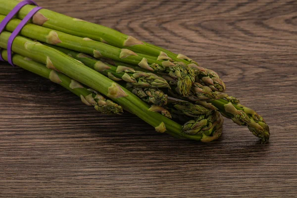 Vegansk Mat Raw Sparris Hög För Matlagning — Stockfoto