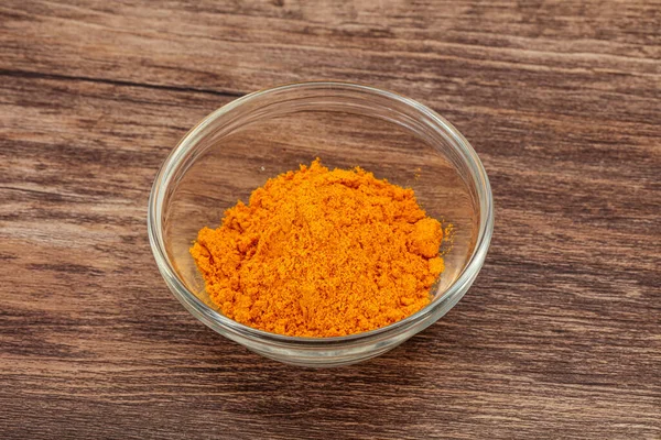 Tumeric Kurkumapulver Der Schüssel — Stockfoto