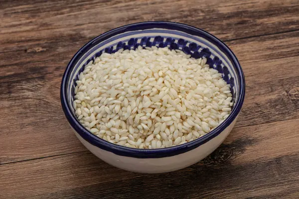 Roher Italienischer Arborio Reis Für Risotto — Stockfoto