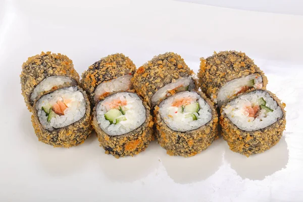 Japanische Küche Tempurarolle Mit Fisch Und Käse — Stockfoto