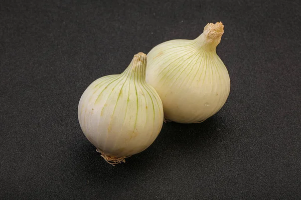 Weiße Reife Süße Zwiebeln Gemüse Isoliert — Stockfoto