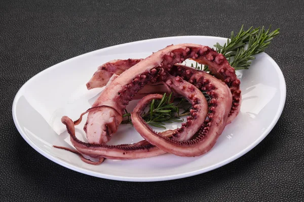 Tasty Octopus Tentacles Rosemary — Stock Photo, Image