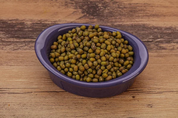 Vegetarian Cuisine Dry Green Lentil Cooking — Stock Photo, Image