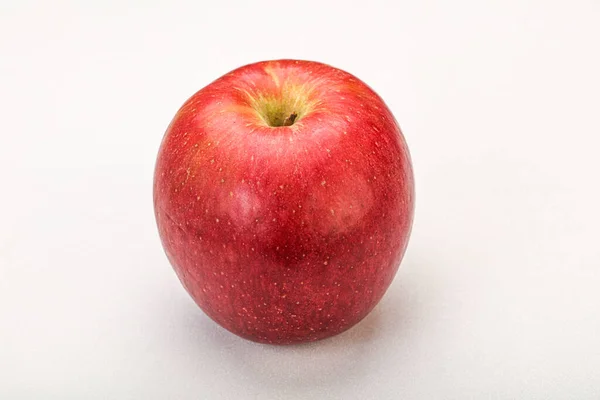 Einzige Rote Süße Leckere Apfelfrucht — Stockfoto